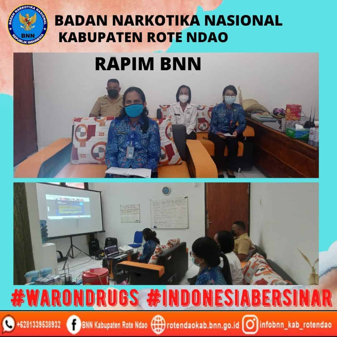 Rapim BNN RI Melalui Video Conference Rapim BNN RI Melalui Video Conference