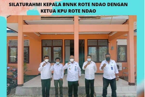 Silaturahmi Kepala BNNK Rote Ndao dengan Ketua KPU Rote Ndao