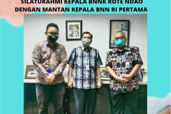 Silaturahmi Kepala BNNK Rote Ndao dengan Kepala BNN RI pertama