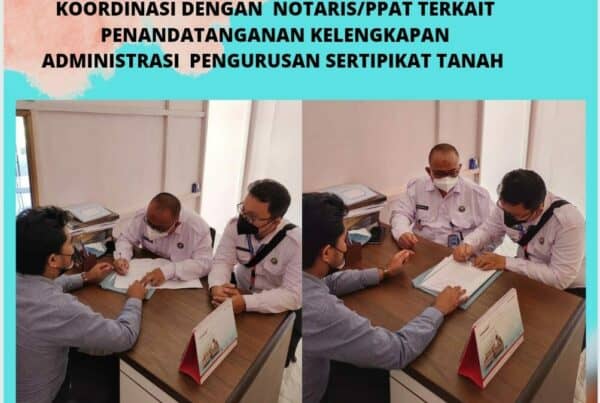 Koordinasi Kepala BNNK Rote Ndao dengan Notaris/PPAT terkait penandatanganan kelengkapan administrasi balik nama sertipikat tanah hibah