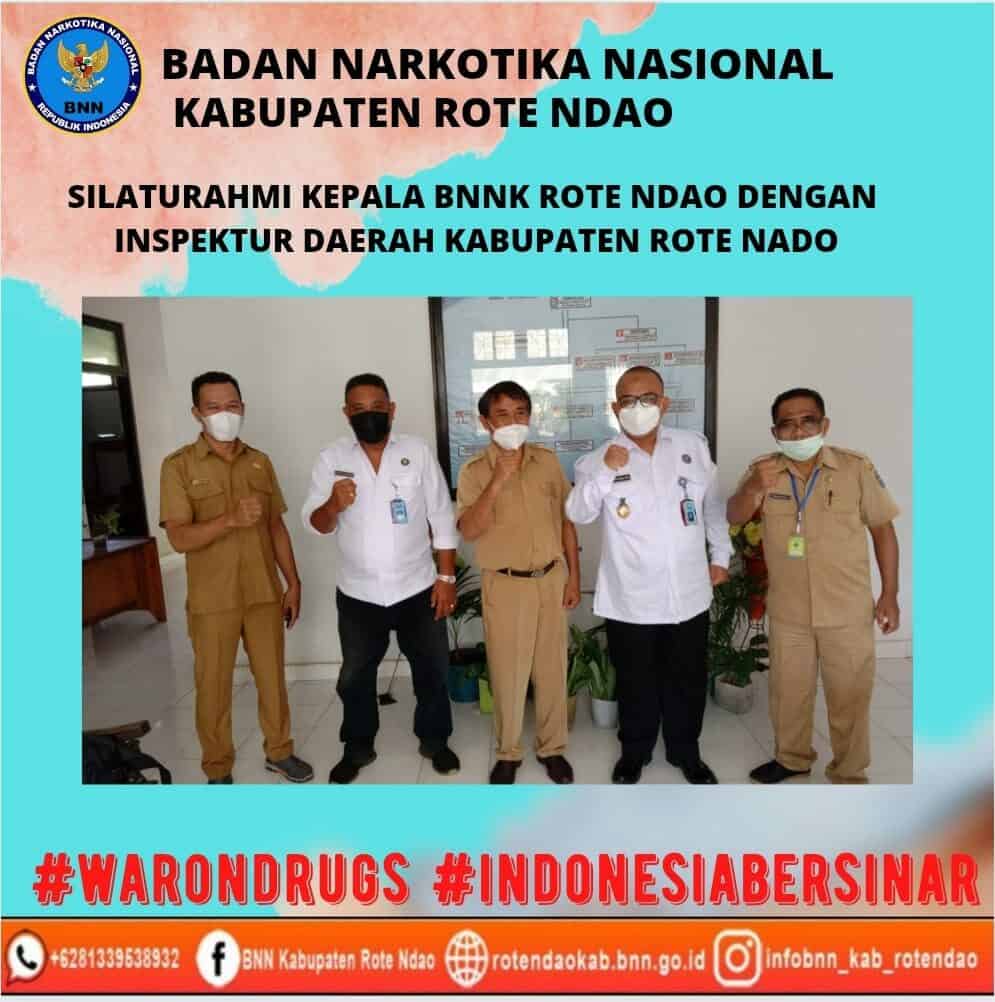 Silaturahmi Kepala BNNK Rote Ndao dengan Inspektur Inspektorat Daerah Kabupaten Rote Ndao Silaturahmi Kepala BNNK Rote Ndao dengan Inspektur Inspektorat Daerah Kabupaten Rote Ndao