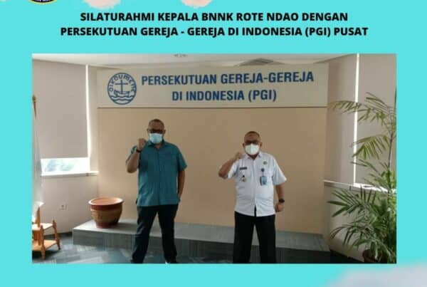 Silaturahmi Kepala BNNK Rote Ndao dengan PGI Pusat