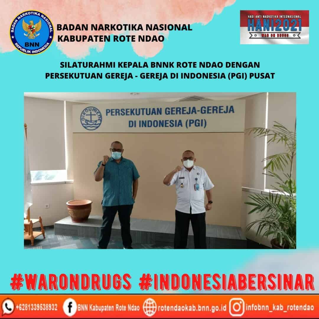 Silaturahmi Kepala BNNK Rote Ndao dengan PGI Pusat Silaturahmi Kepala BNNK Rote Ndao dengan PGI Pusat