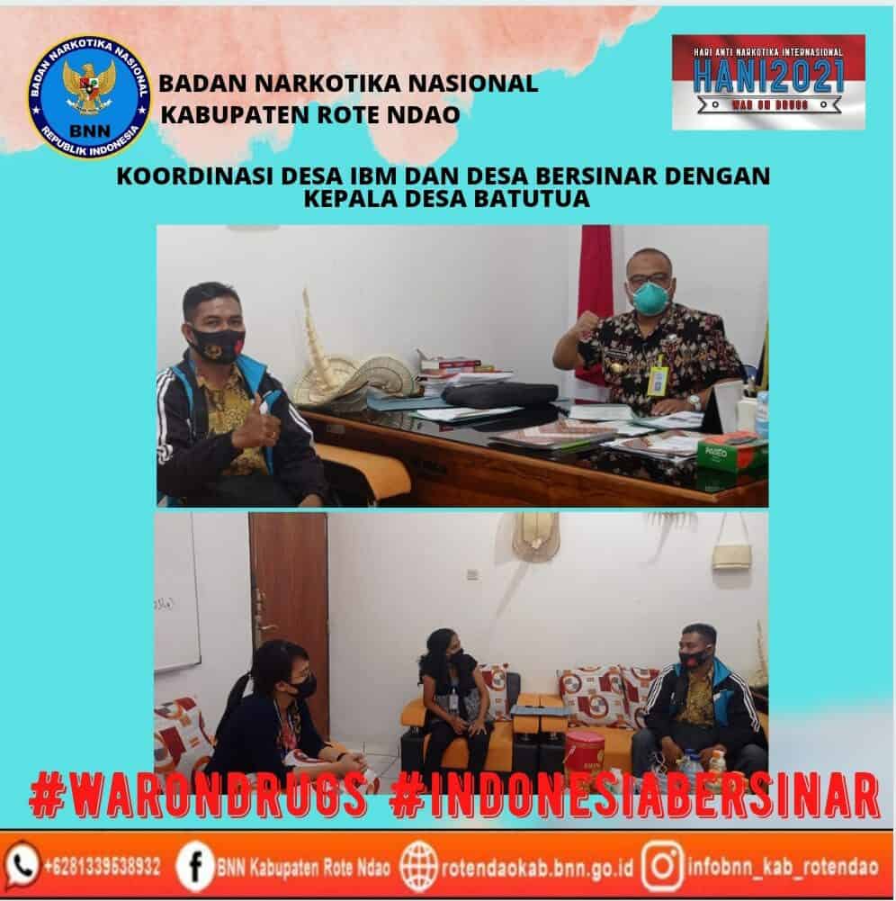 Koordinasi Desa IBM dan Desa Bersinar dengan Kepala Desa Batutua Koordinasi Desa IBM dan Desa Bersinar dengan Kepala Desa Batutua