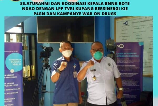 Silaturahmi dan Koordinasi Kepala BNNK Rote Ndao dengan LPP TVRI Kupang