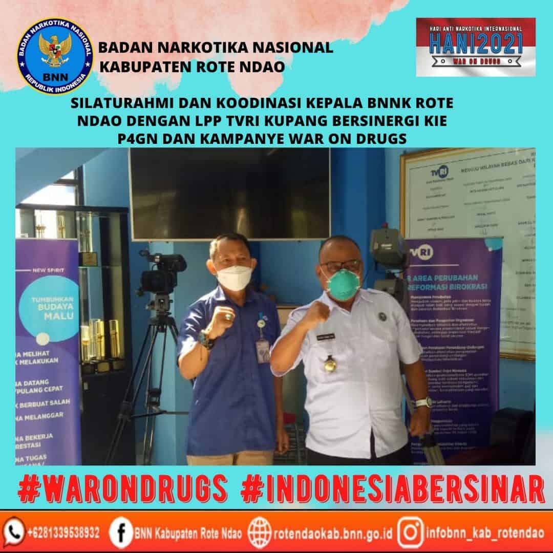 Silaturahmi dan Koordinasi Kepala BNNK Rote Ndao dengan LPP TVRI Kupang Silaturahmi dan Koordinasi Kepala BNNK Rote Ndao dengan LPP TVRI Kupang