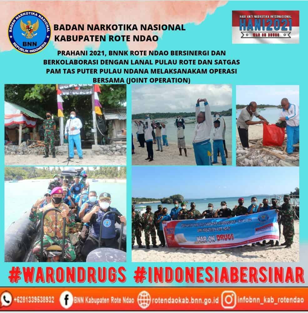 PraHani 2021, BNNK Rote Ndao bersinergi dan berkolaborasi dengan Lanal Pulau Rote dan Satgas Pengamanan Pulau Terluar Ndana Melaksanakan Operasi Bersama (Joint Operation) PraHani 2021, BNNK Rote Ndao bersinergi dan berkolaborasi dengan Lanal Pulau Rote dan Satgas Pengamanan Pulau Terluar Ndana Melaksanakan Operasi Bersama (Joint Operation)