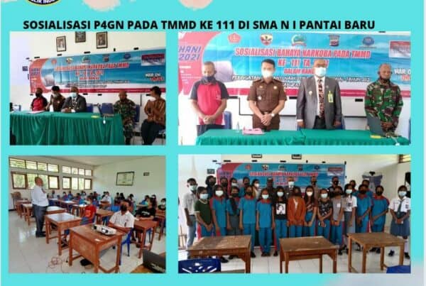 Sosialisasi P4GN pada kegiatan TMMD ke – 111 Tahun 2021
