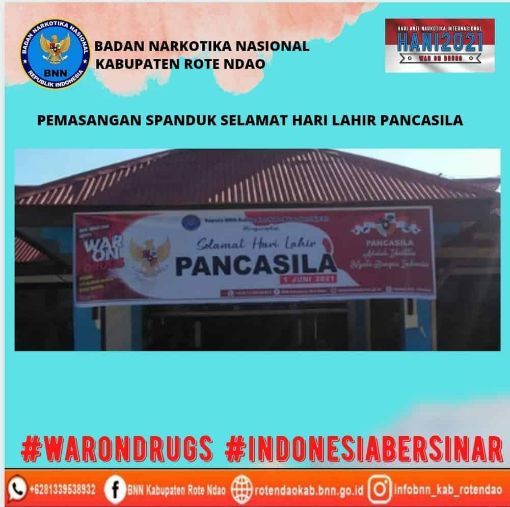 Pemasangan Spanduk Hari Lahirnya Pancasila Pemasangan Spanduk Hari Lahirnya Pancasila