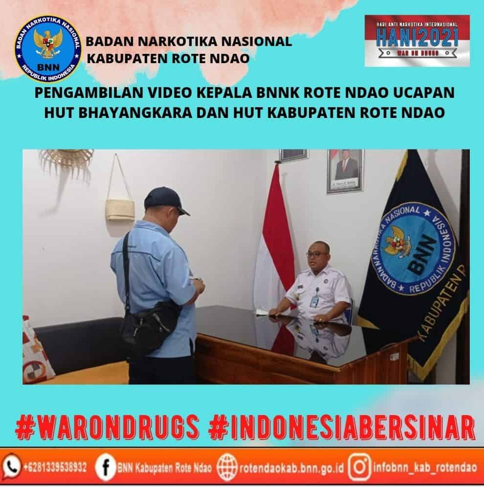 Pengambilan Video Kepala BNNK Rote Ndao Ucapan HUT Bhayangkara dan HUT Kabupaten Rote Ndao Pengambilan Video Kepala BNNK Rote Ndao Ucapan HUT Bhayangkara dan HUT Kabupaten Rote Ndao