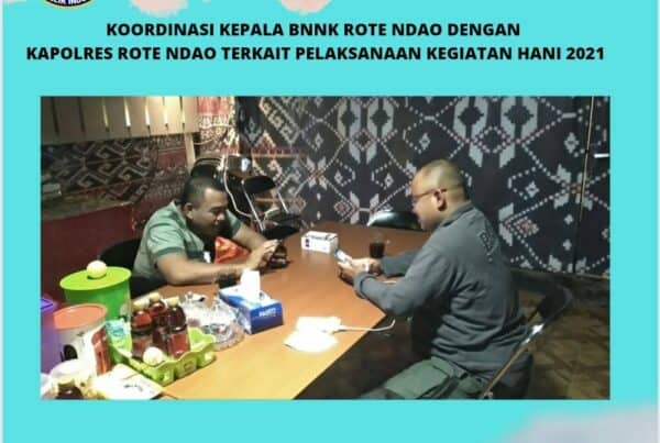 Koordinasi Kepala BNNK Rote Ndao Dengan Kapolres Rote Ndao terkait pelaksanaan kegiatan HANI 2021 Koordinasi Kepala BNNK Rote Ndao Dengan Kapolres Rote Ndao terkait pelaksanaan kegiatan HANI 2021
