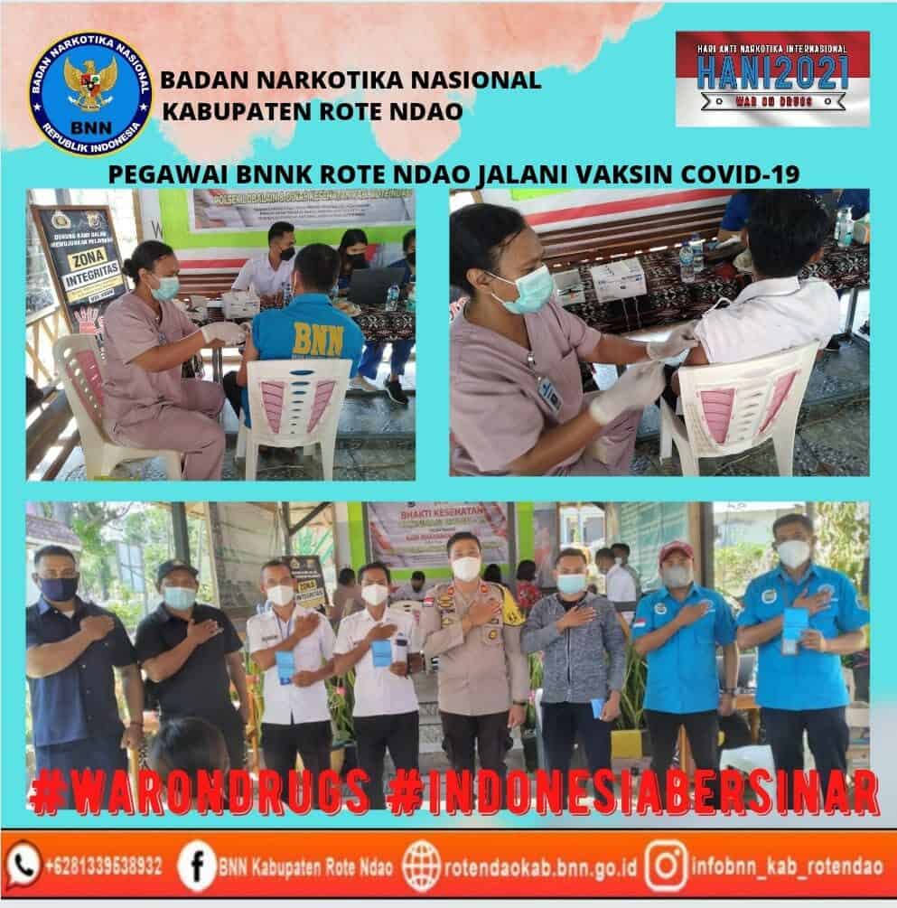 Pegawai BNNK Rote Ndao Jalani Vaksin Covid-19 Pegawai BNNK Rote Ndao Jalani Vaksin Covid-19