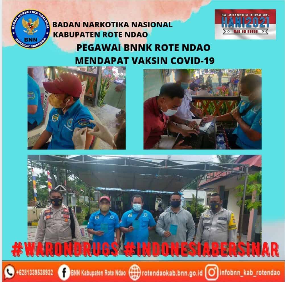 Pegawai BNNK Rote Ndao Mendapat Vaksin Covid-19 Pegawai BNNK Rote Ndao Mendapat Vaksin Covid-19