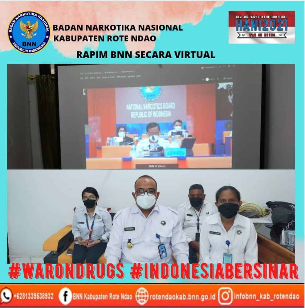 Rapim BNN RI Secara Virtual Rapim BNN RI Secara Virtual