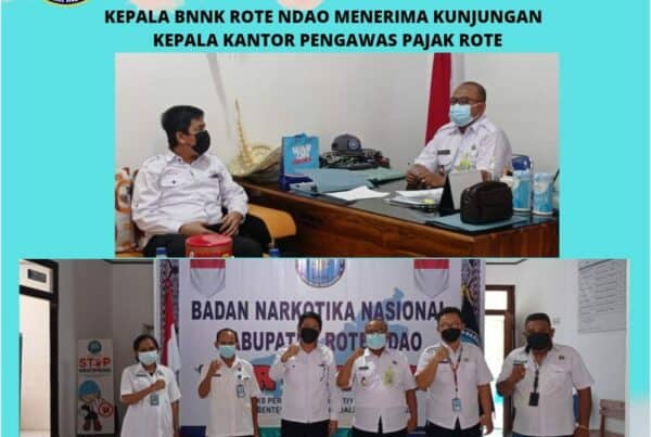 Kepala BNNK Rote Ndao menerima kunjungan Kepala Kantor Pengawas Pajak Rote