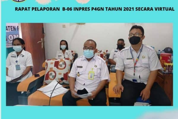 Rapat Perkembangan Pelaporan B-06 Inpres P4GN Tahun 2021 Secara Virtual
