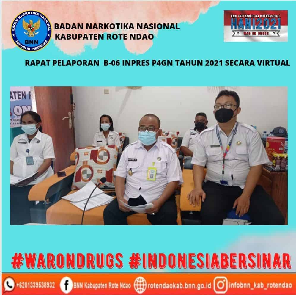 Rapat Perkembangan Pelaporan B-06 Inpres P4GN Tahun 2021 Secara Virtual Rapat Perkembangan Pelaporan B-06 Inpres P4GN Tahun 2021 Secara Virtual