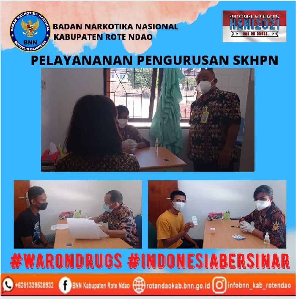 Pelayanan pengurusan SKHPN di Klinik Pratama BNNK Rote Ndao Pelayanan pengurusan SKHPN di Klinik Pratama BNNK Rote Ndao