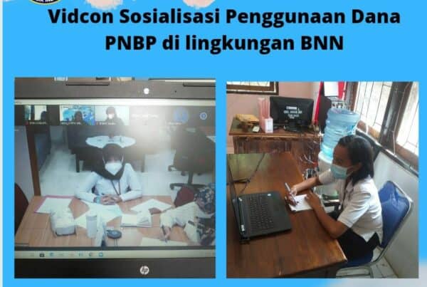 Vidcon Rapat sosialisasi penggunaan dana PNBP di lingkungan BNN