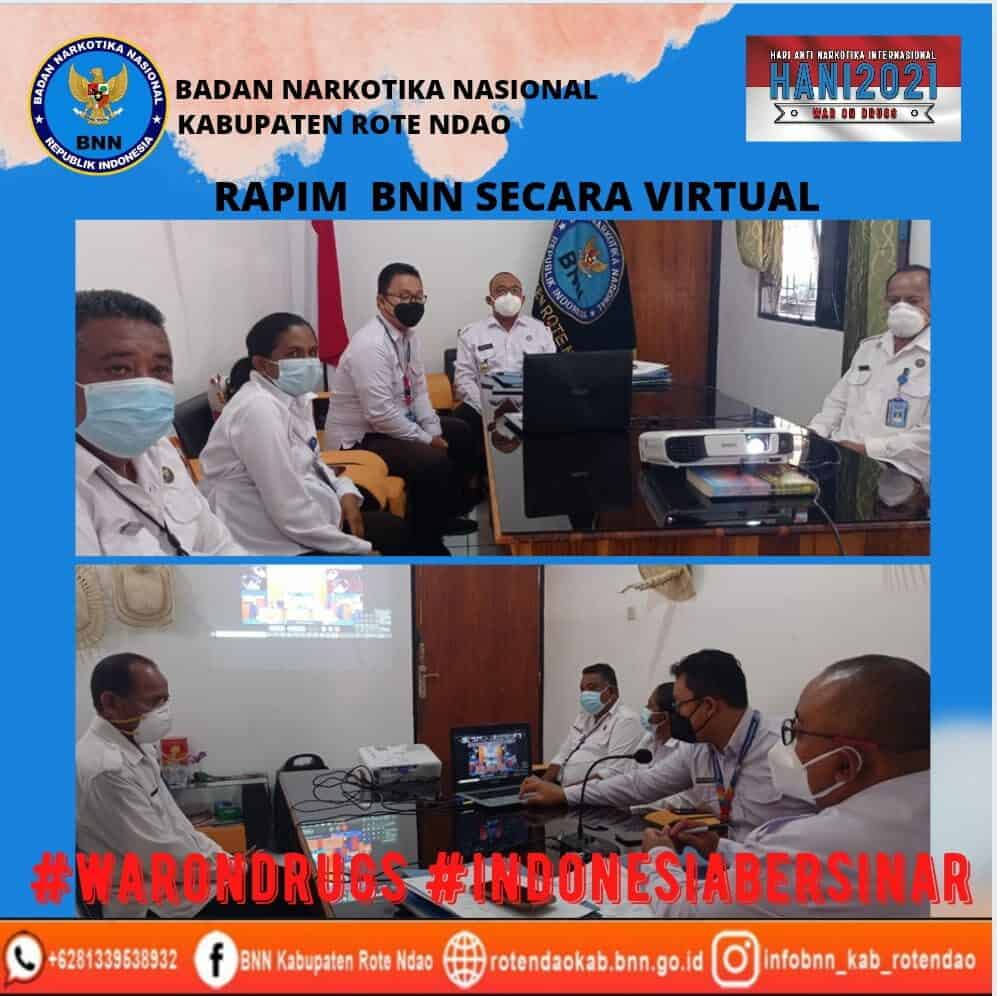 Rapim BNN RI Secara Virtual Rapim BNN RI Secara Virtual