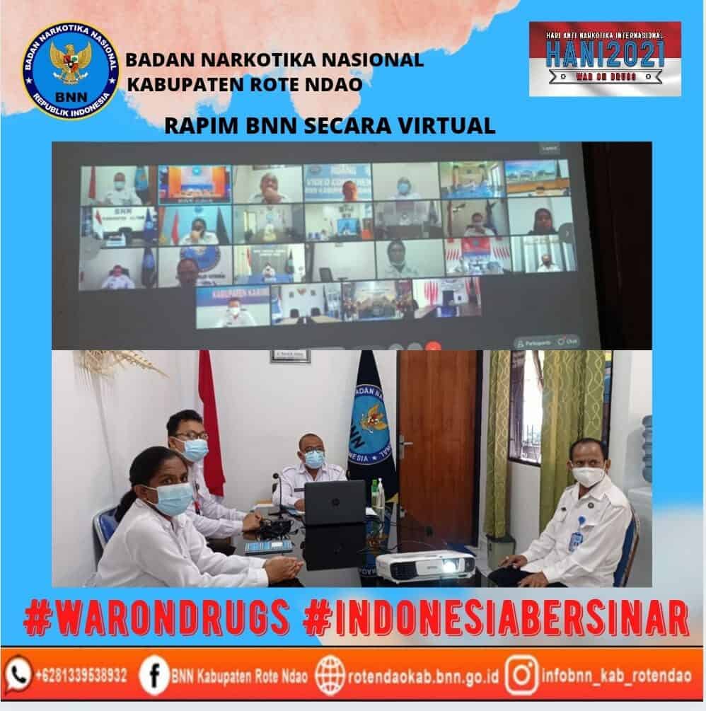 Rapim BNN RI Secara Virtual Rapim BNN RI Secara Virtual