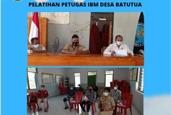 Pelatihan Petugas Intervensi Berbasis Masyarakat Desa Batutua
