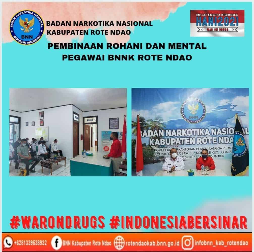 Pembinaan Rohani dan Mental Pegawai BNNK Rote Ndao Pembinaan Rohani dan Mental Pegawai BNNK Rote Ndao