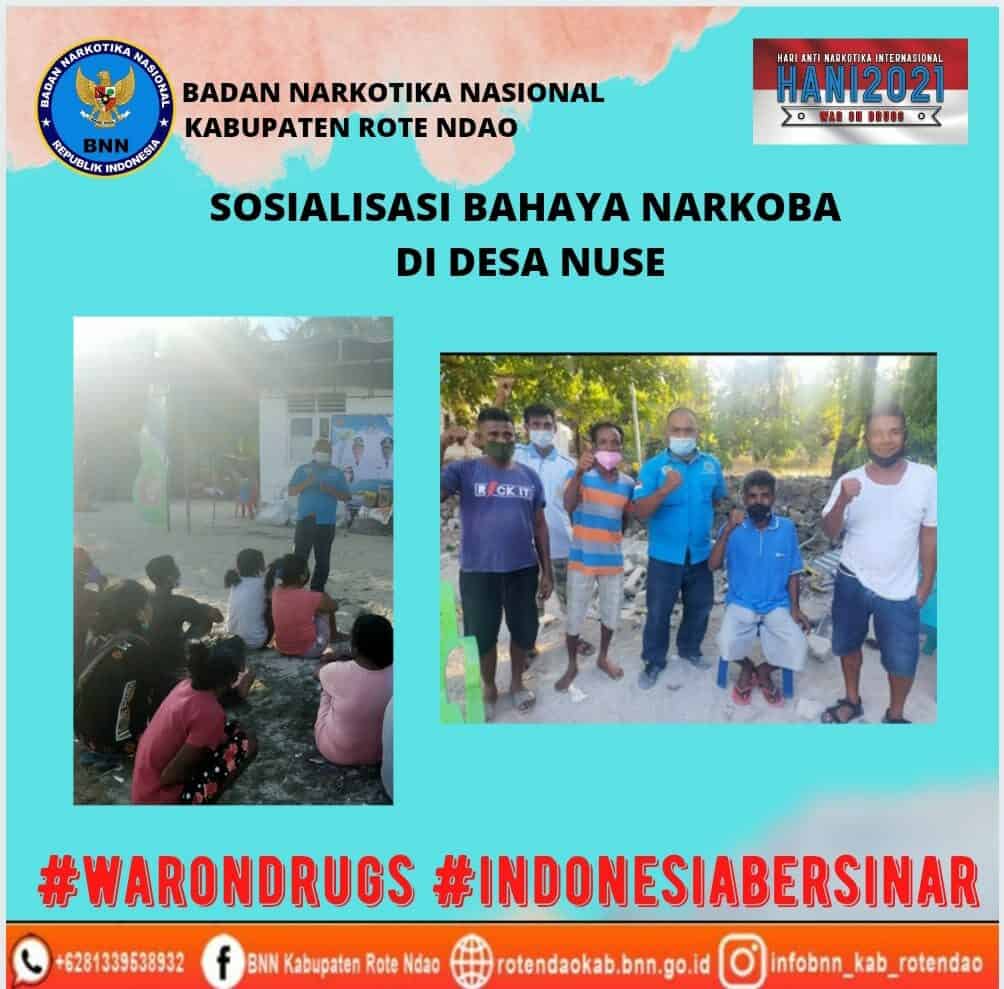 Sosialisasi bahaya narkoba kepada masyarakat Desa Nuse Sosialisasi bahaya narkoba kepada masyarakat Desa Nuse