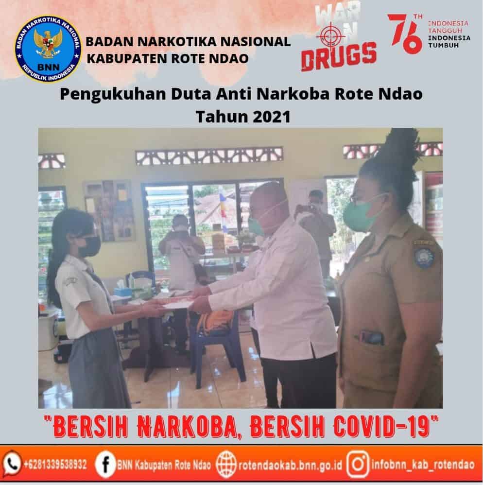 Kepala BNNK Rote Ndao, Kukuhkan Duta Anti Narkoba Rote Ndao 2021 Kepala BNNK Rote Ndao, Kukuhkan Duta Anti Narkoba Rote Ndao 2021