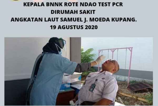 Kepala BNNK Rote Ndao Tes PCR di Rumah Sakit Anggkatan Laut Samuel J. Moeda Kupang