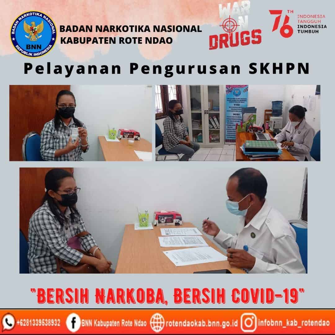 Pelayanan pengurusan SKHPN di Klinik Pratama BNNK Rote Ndao Pelayanan pengurusan SKHPN di Klinik Pratama BNNK Rote Ndao