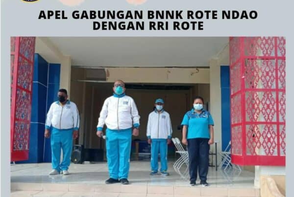 Apel Gabungan BNNK Rote Ndao Dengan RRI