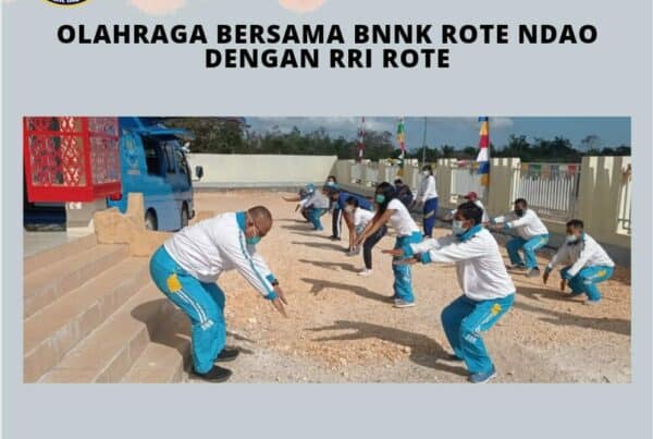 Olahraga Bersama BNNK Rote Ndao Dengan RRI Rote