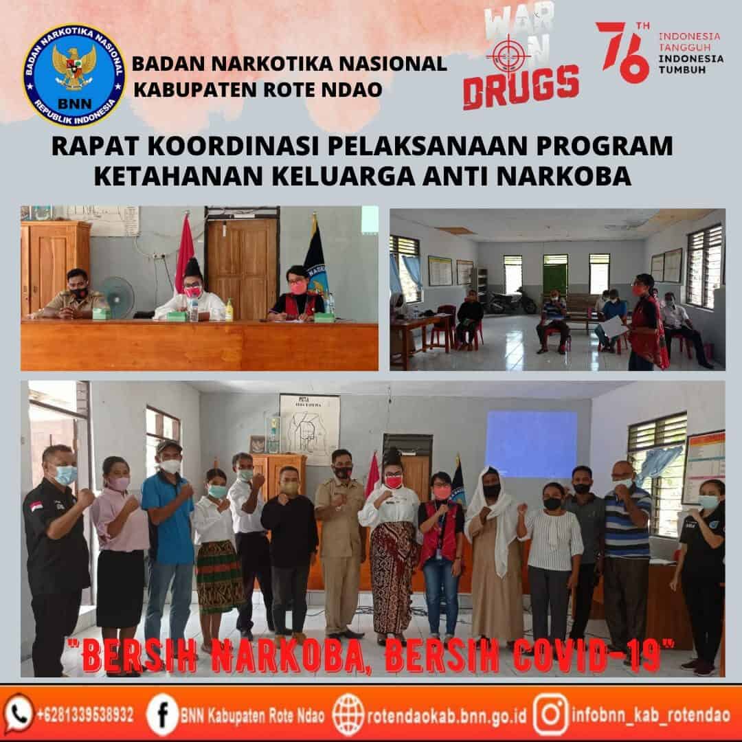 BNNK Rote Ndao Gelar Rakor Pelaksanaan Program Ketahanan Keluarga Anti Narkoba BNNK Rote Ndao Gelar Rakor Pelaksanaan Program Ketahanan Keluarga Anti Narkoba