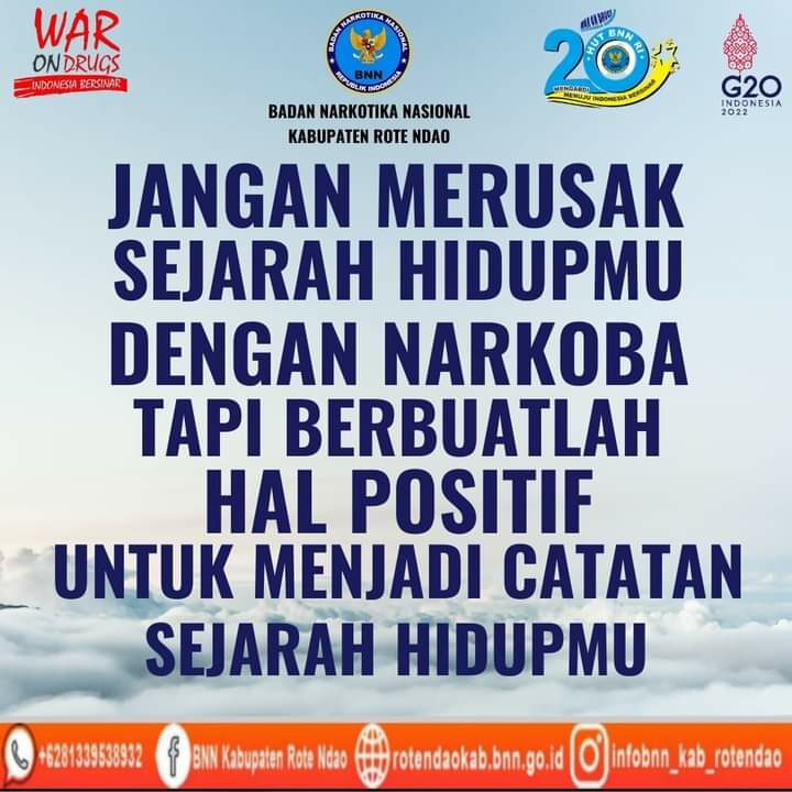 Jangan Merusak Hidupmu Dengan Narkoba Tapi Berbuatlah Hal Positif Jangan Merusak Hidupmu Dengan Narkoba Tapi Berbuatlah Hal Positif