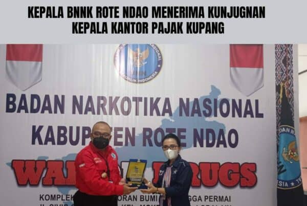 Kepala BNNK Rote Ndao menerima kunjungan Kepala Pajak Kupang