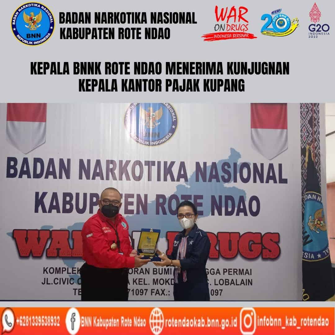 Kepala BNNK Rote Ndao menerima kunjungan Kepala Pajak Kupang Kepala BNNK Rote Ndao menerima kunjungan Kepala Pajak Kupang