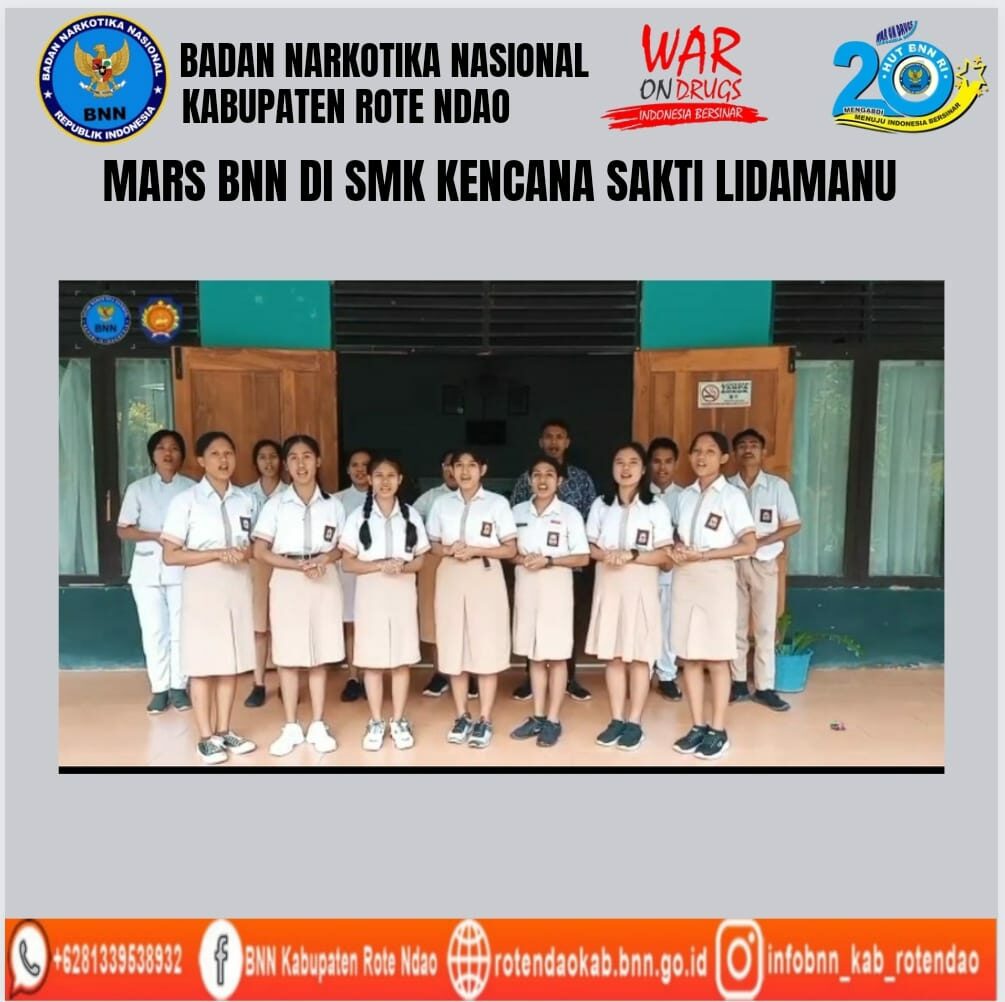 Mars BNN di SMK Kencana Sakti Lidamanu Mars BNN di SMK Kencana Sakti Lidamanu