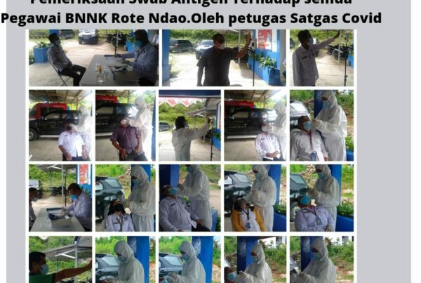 Seksi Rehabilitasi Melaksanakan Swab Antigen Terhadap Pegawai BNNK Rote Ndao