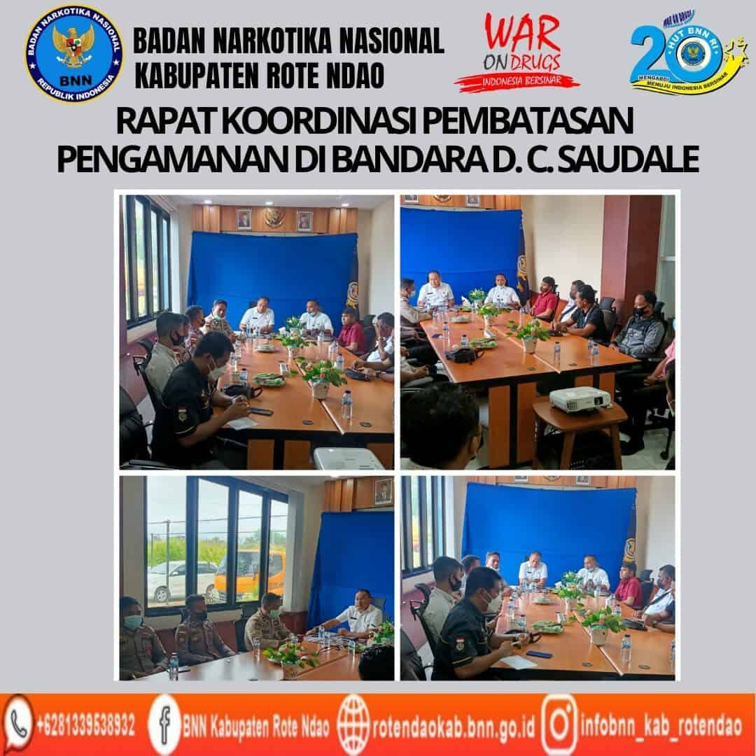 Seksi Pemberantasan Melaksanakan Kegiatan Rapat Koordinasi Pembatasan Pengamanan di Bandara D. C. Saudale Seksi Pemberantasan Melaksanakan Kegiatan Rapat Koordinasi Pembatasan Pengamanan di Bandara D. C. Saudale