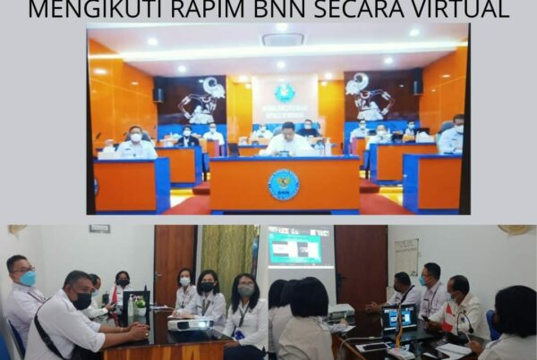 Mengikuti Rapim BNN RI Secara Virtual