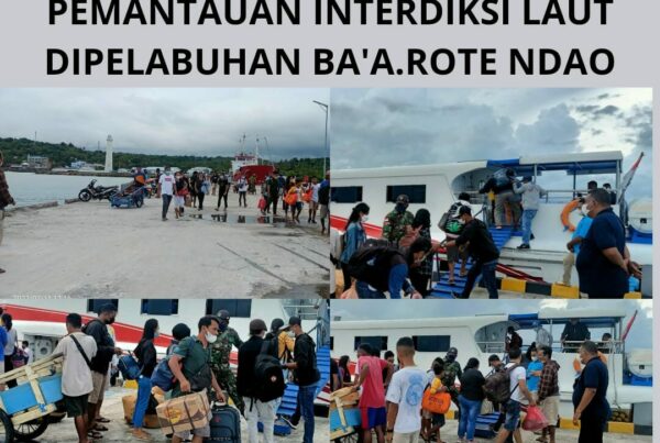Seksi Pemberantasan Melaksanakan Kegiatan Pemantauan Interdiksi Laut di Pelabuhan Ba’a. Rote Ndao