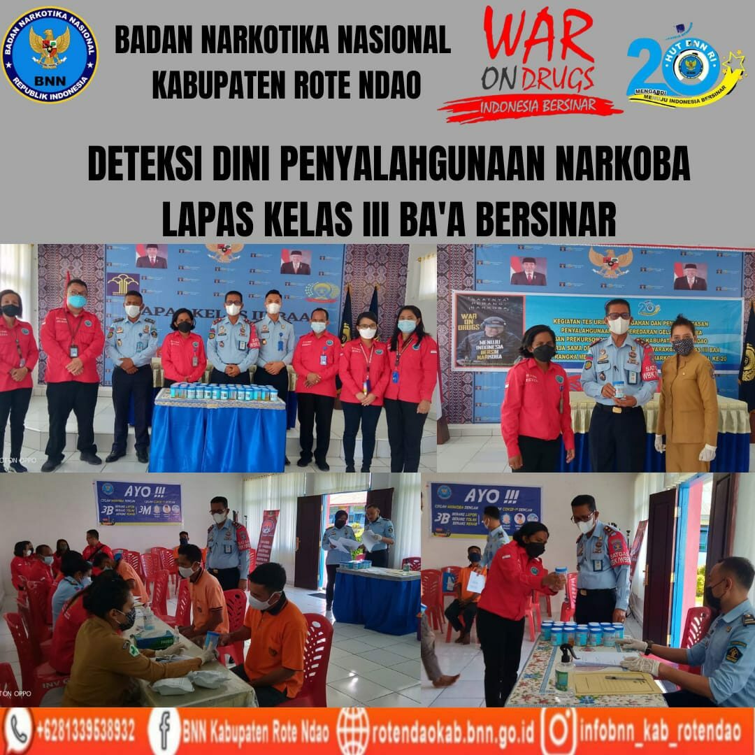 Deteksi Dini Penyalahgunaan Narkoba Lapas Kelas III Bersinar Deteksi Dini Penyalahgunaan Narkoba Lapas Kelas III Bersinar