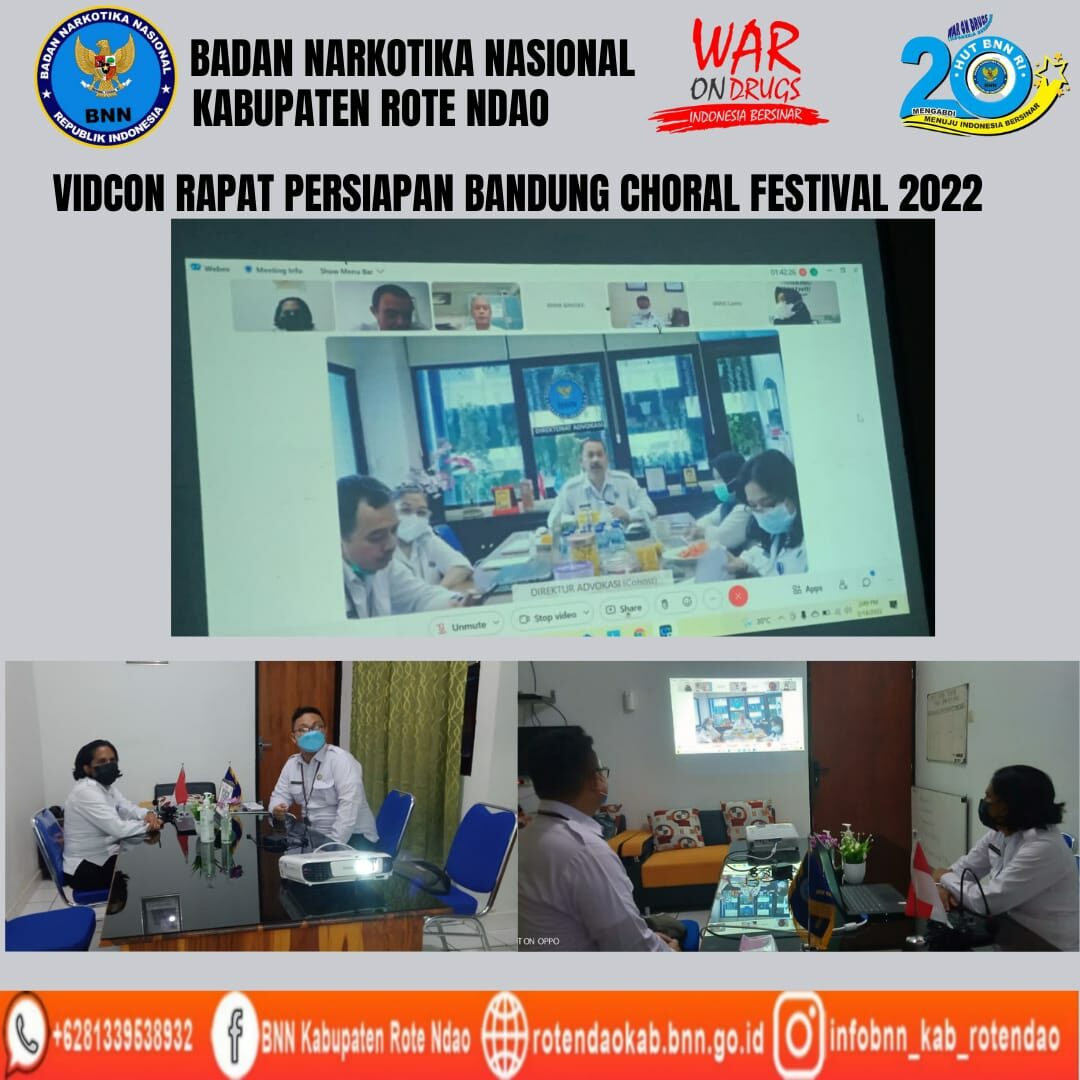 Seksi P2M BNNK Rote Ndao mengikuti Vidcon Rapat Persiapan Bandung Choral Festival 2022 Seksi P2M BNNK Rote Ndao mengikuti Vidcon Rapat Persiapan Bandung Choral Festival 2022