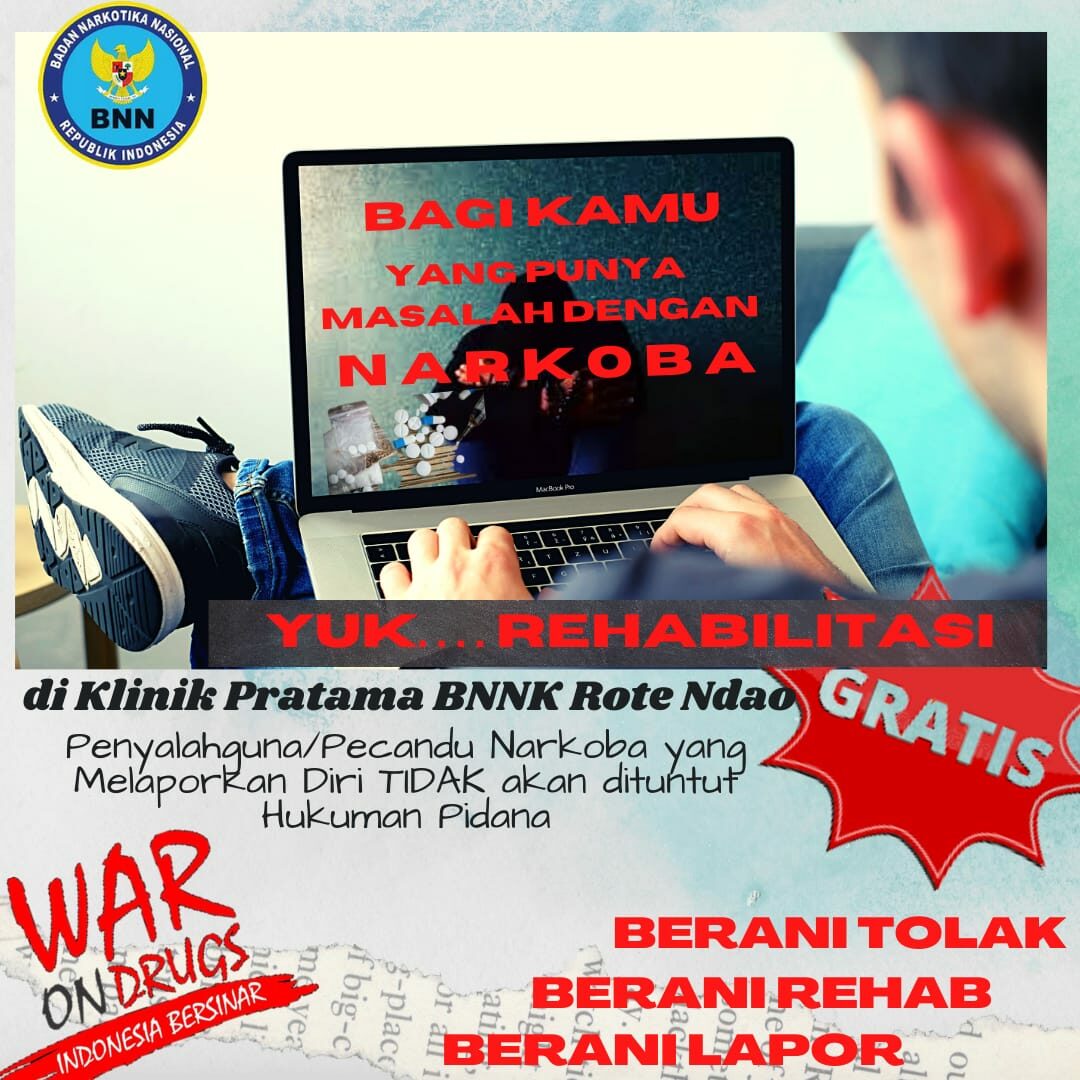 Bagi Kamu Yang Punya Masalah Dengan Narkoba Rehabilitasi Diklinik Pratama BNNK Rote Ndao Bagi Kamu Yang Punya Masalah Dengan Narkoba Rehabilitasi Diklinik Pratama BNNK Rote Ndao