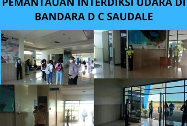 Seksi Pemberantasan Melaksanakan Pemantauan Interdiksi Udara di Bandara D.C. Saudale Rote Ndao.