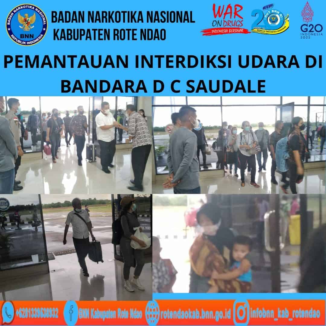 Seksi Pemberantasan Melaksanakan Pemantauan Interdiksi Udara di Bandara D.C. Saudale Rote Ndao. Seksi Pemberantasan Melaksanakan Pemantauan Interdiksi Udara di Bandara D.C. Saudale Rote Ndao.