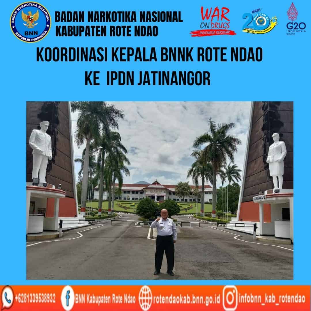 Koordinasi Kepala BNNK Rote Ndao ke Kampus IPDN Jatinangor. Koordinasi Kepala BNNK Rote Ndao ke Kampus IPDN Jatinangor.