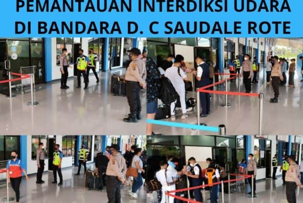 Seksi Pemberantasan Melaksanakan Pemantauan Interdiksi Udara di Bandara D.C. Saudale Rote Ndao.