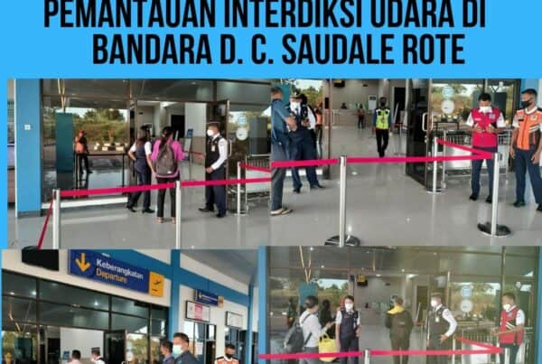 Seksi Pemberantasan Melaksanakan Pemantauan Interdiksi Udara di Bandara D.C. Saudale Rote Ndao.